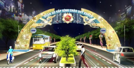 trang tri led den duong