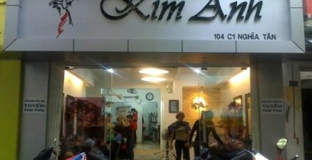 bảng hiệu tiệm uốn tóc